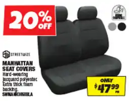 Autobarn Manhattan seat covers offer