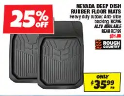 Autobarn Nevada deep dish rubber floor mats offer