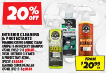 Autobarn Interior cleaners & protectants offer