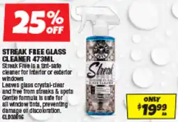 Autobarn Streak free glass cleaner offer