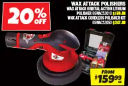 Autobarn Wax attack polishers offer