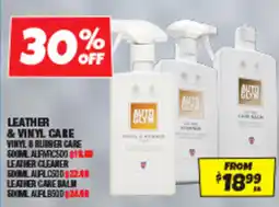 Autobarn Leather & vinyl care offer