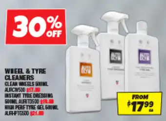 Autobarn Wheel & tyre cleaners offer