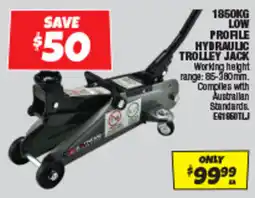 Autobarn 1850kg low profile hydraulic trolley jack offer