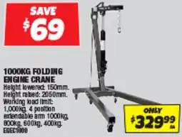 Autobarn Folding engine crane offer