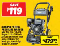 Autobarn 3000psi petrol pressure washer offer