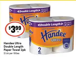 IGA Handee Ultra Double Length Paper Towel offer