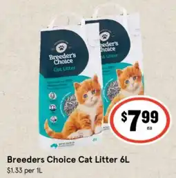 IGA Breeders Choice Cat Litter offer