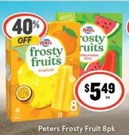 IGA Peters Frosty Fruit offer