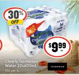 IGA Clearly Tasmanian Water offer