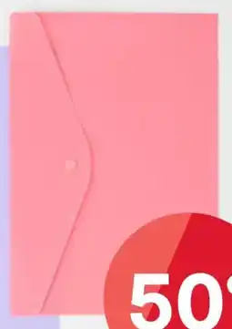 Kmart A4 Document Wallet - Melon offer