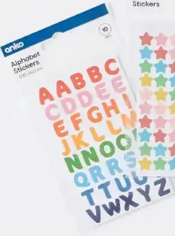 Kmart Piece Alphabet Stickers offer
