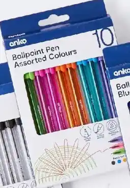 Kmart Assorted Colours Ballpoint Pens offer