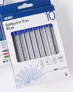 Kmart Ballpoint Pens - Blue offer