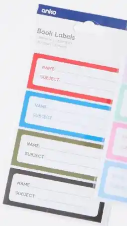 Kmart Book Labels offer