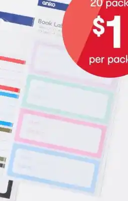 Kmart Book Labels offer
