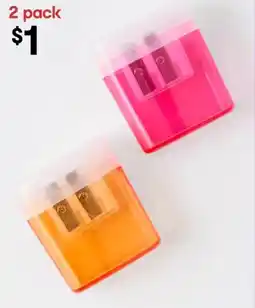 Kmart 2 Hole Sharpeners - Assorted offer