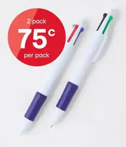 Kmart 4 Colour Pens offer
