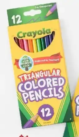 Kmart Crayola Triangular Coloured Pencils offer