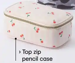 Kmart Zip Top Pencil Case - Cherry offer