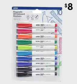 Kmart Magnetic Whiteboard Markers offer