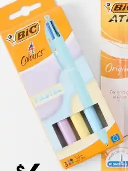 Kmart BIC 4 Colours Pastel Ball Pens offer