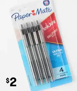 Kmart Paper Mate InkJoy 300RT Retractable 1.0mm Ballpoint Pen - Black offer