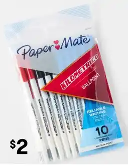 Kmart Paper Mate Kilometrico Ballpoint Pens - Multi Colour offer
