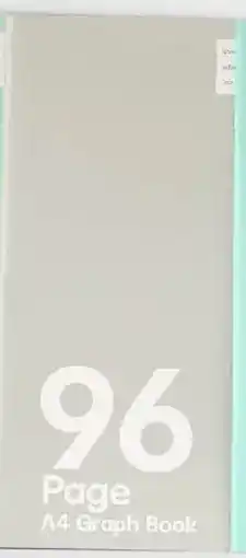 Kmart A4 Graph Book - Grey offer