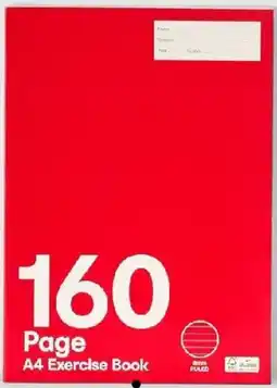 Kmart A4 Exercise Book - Red offer