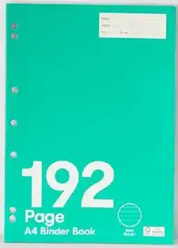 Kmart A4 Binder Book - Green offer