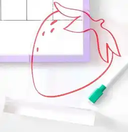 Kmart Acrylic Memo Board - Strawberry offer