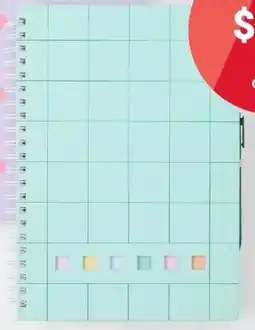 Kmart Journal, Sticky Notes and Pen Set offer