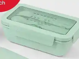 Kmart Oatmeal Wheat Straw Lunch Box with Cutlery offer