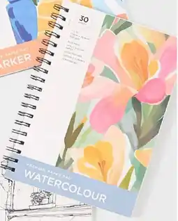 Kmart Watercolour Spiral Art Pad offer