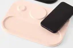 Kmart 3-in-1 Wireless Charger Tray - Beige offer