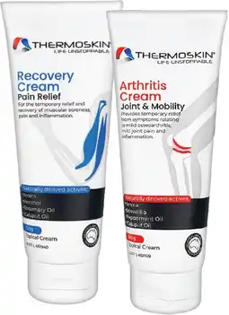 Pharmacy Best Buys Thermoskin Recovery Cream Pain Relief or Arthritis Cream Joint & Mobility 100g offer