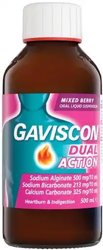 Pharmacy Best Buys Gaviscon Dual Action Mixed Berry Oral Liquid Suspension offer