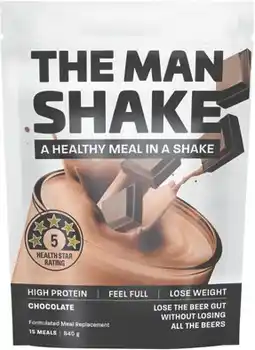 Amcal Pharmacies The Man Shake Chocolate Flavour offer