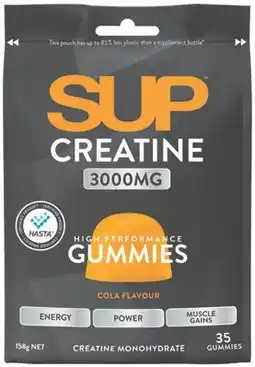 Amcal Pharmacies SUP Creatine Gummies Cola Flavour offer