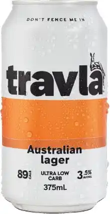 Dan Murphy's Travla Mid Strength Lager Block Cans offer
