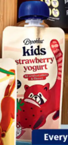ALDI Brooklea Kids Yogurt Pouch Strawberry offer
