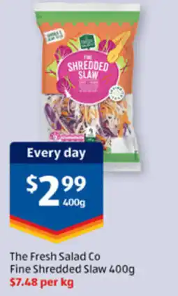 ALDI The Fresh Salad Co Fine Shredded Slaw offer
