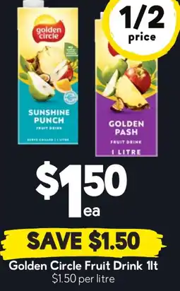 Drakes Golden Circle Fruit Drink offer