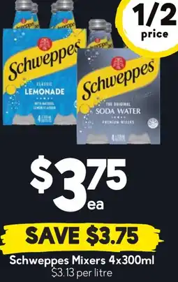 Drakes Schweppes Mixers offer