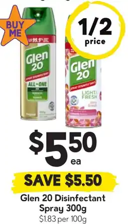 Drakes Glen 20 Disinfectant Spray offer