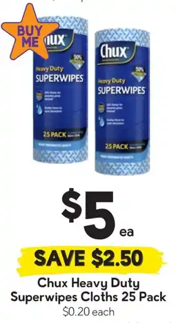 Drakes Chux Heavy Duty Superwipes Cloths offer