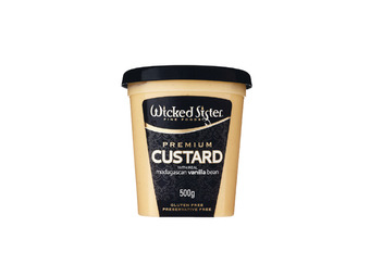 Wicked sister vanilla custard or rice pudding 500g