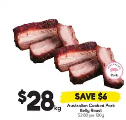 Drakes Australian cooked pork Belly Roast offer