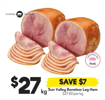 Drakes Sun valley boneless leg ham offer